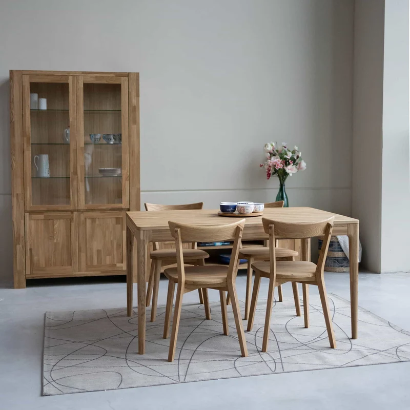 Table à manger extensible en chêne massif BERGAMO | NordicStory