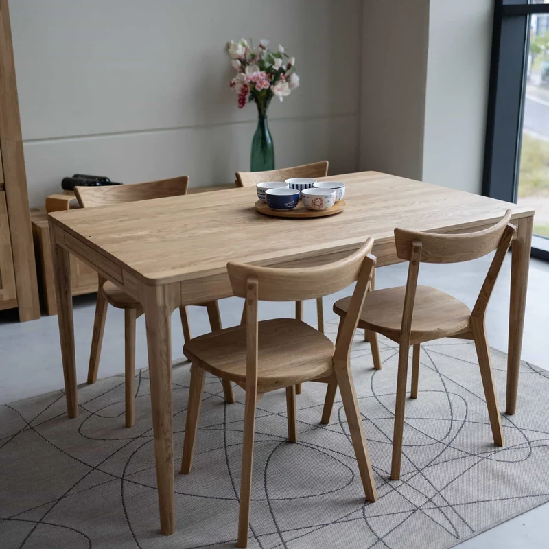 Table à manger extensible en chêne massif BERGAMO | NordicStory