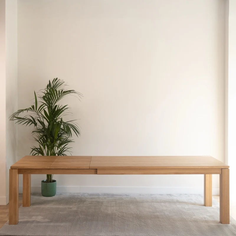 Table de salle à manger à rallonges en chêne massif LUX 2020 | VESKOR
