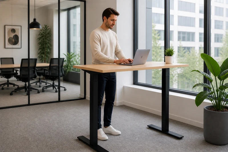Bureau électrique avec mémoires de positions