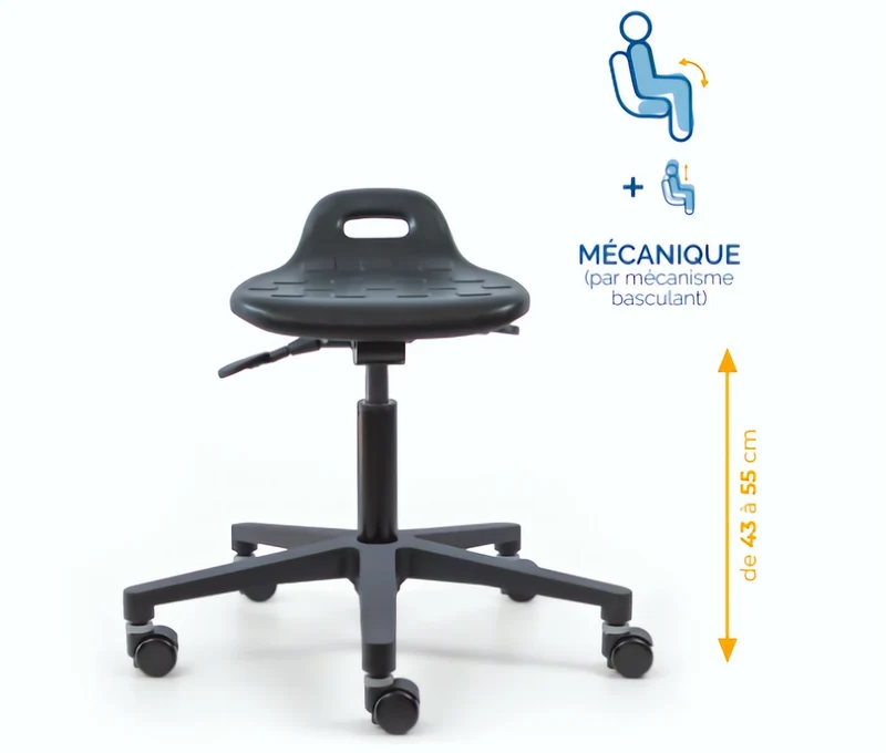 Assis debout polyurethane - TOM