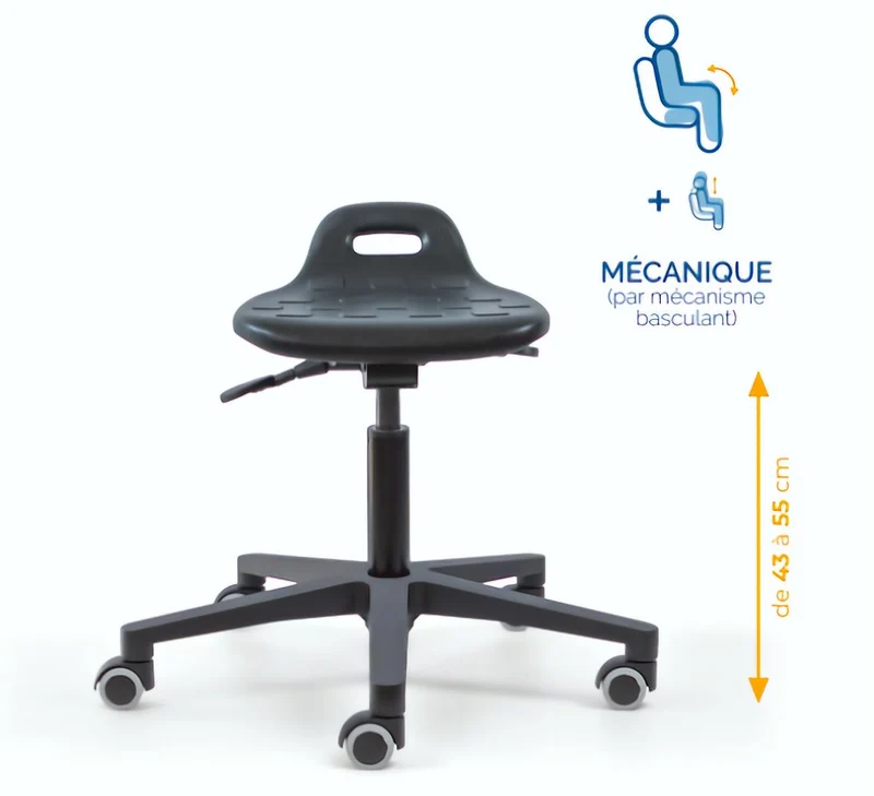 Assis debout polyurethane - TOM