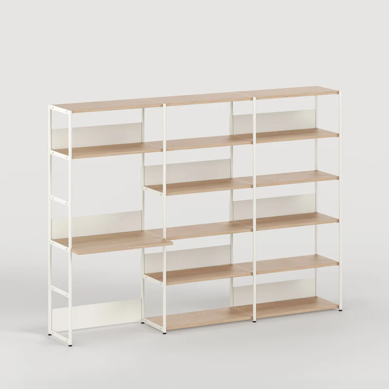 Etagère bureau UNIT - H180 à 215 x L244cm - bois éco-certifié