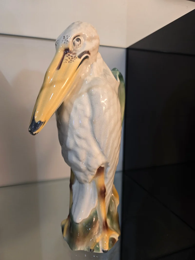 Pichet naturaliste “Marabout” Faïencerie Keller & Guérin – Saint-Clément Fin XIXe siècle (circa 1885-1895)