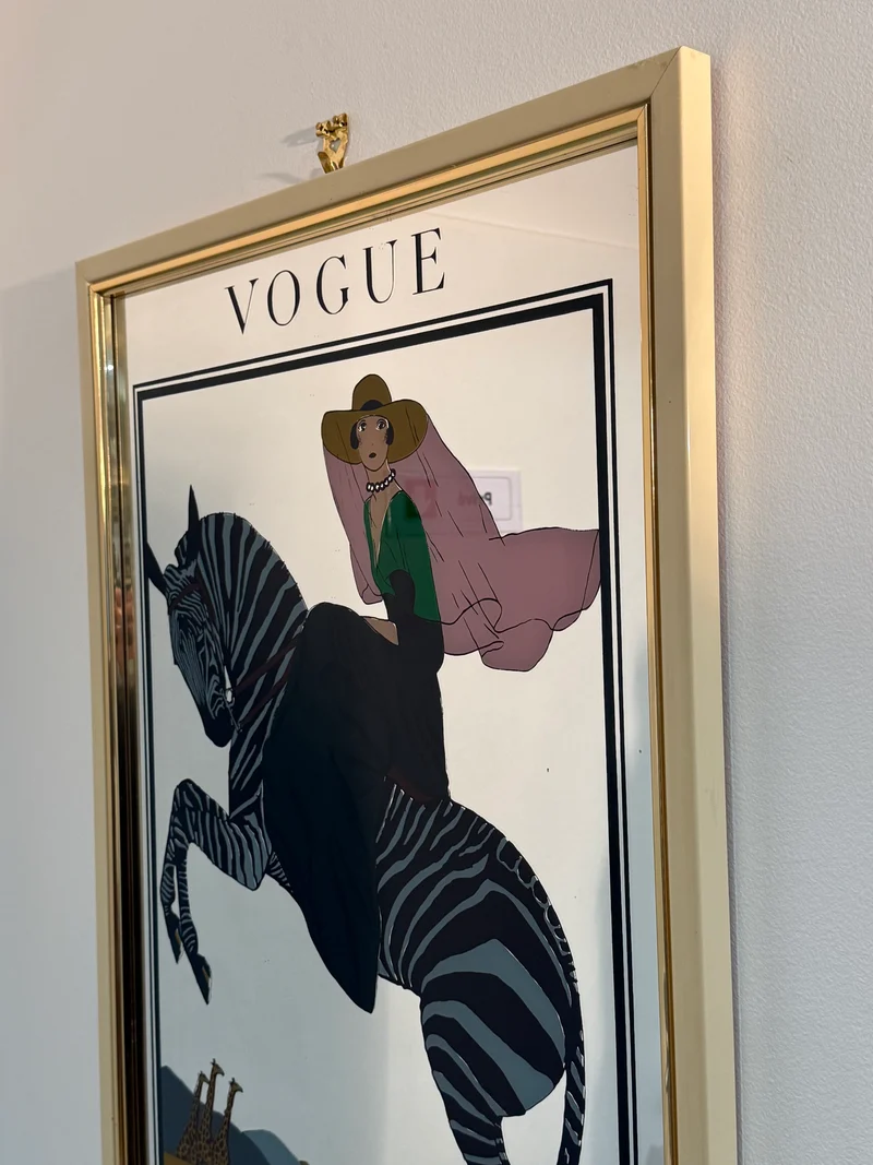 Miroir décoratif Vogue Art Déco – Illustration A.E. Marty, 1925 – Condé Nast London