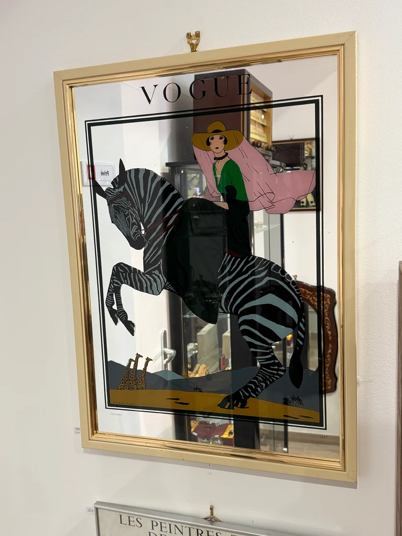 Miroir décoratif Vogue Art Déco – Illustration A.E. Marty, 1925 – Condé Nast London