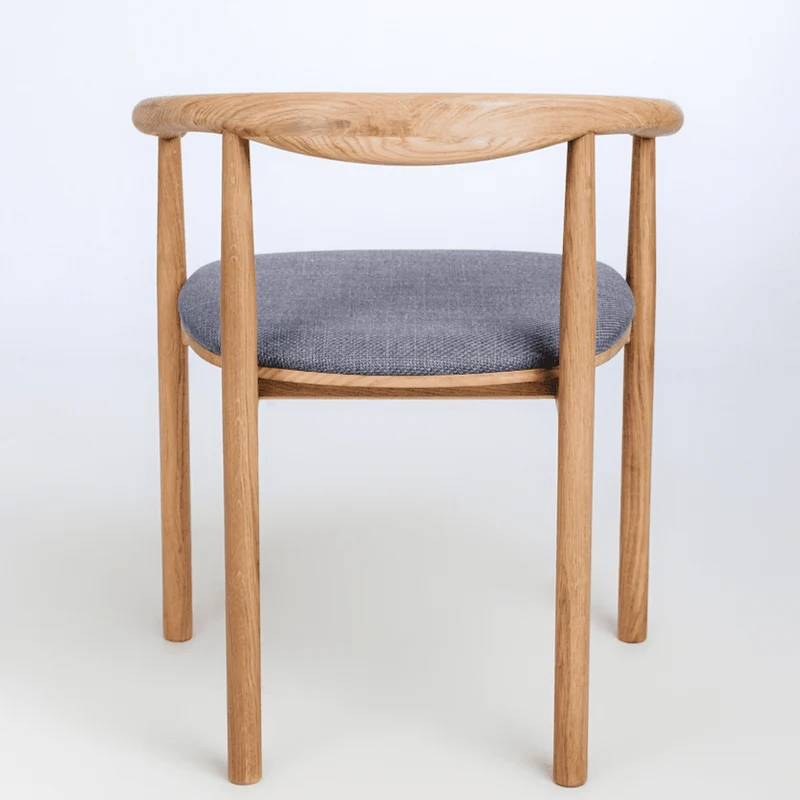 Lot de 2 ou 4 chaises en chêne massif rembourrées Lea | NordicStory