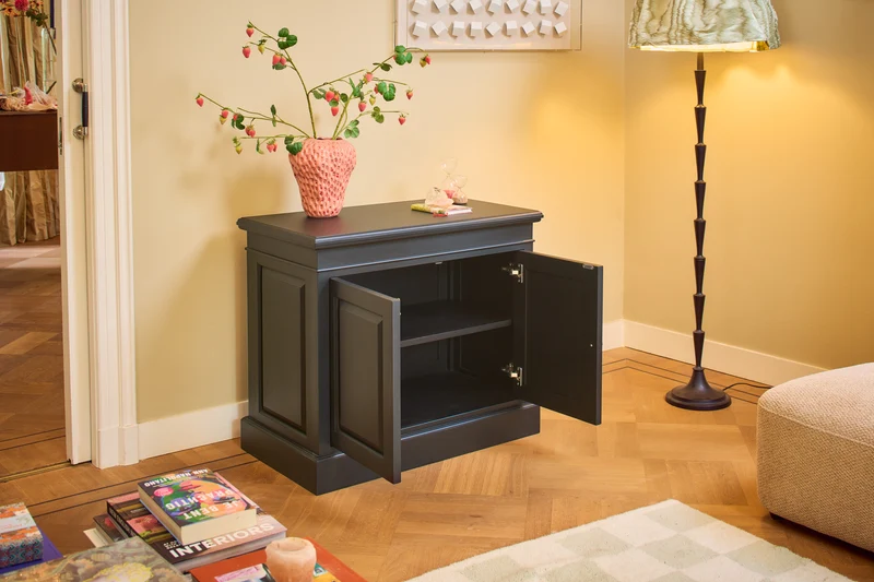 Sidetable Gesloten Amber Gouden grepen