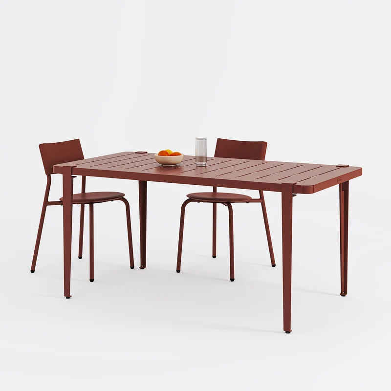 Table de jardin - acier thermolaqué