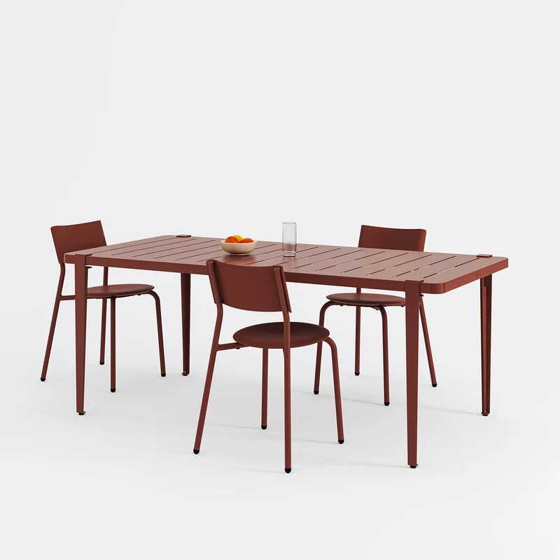 Table de jardin - acier thermolaqué