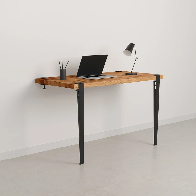 Bureau mural TIPTOE 120x60cm - bois ancien recyclé