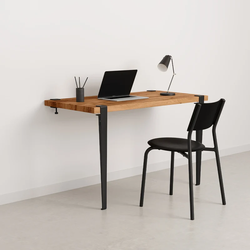 Bureau mural TIPTOE 120x60cm - bois ancien recyclé