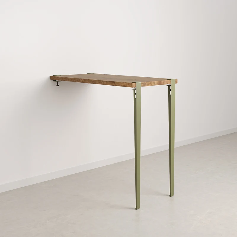 Table haute murale TIPTOE - bois ancien recyclé
