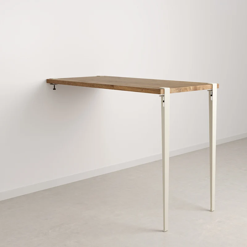 Table haute murale TIPTOE - bois ancien recyclé