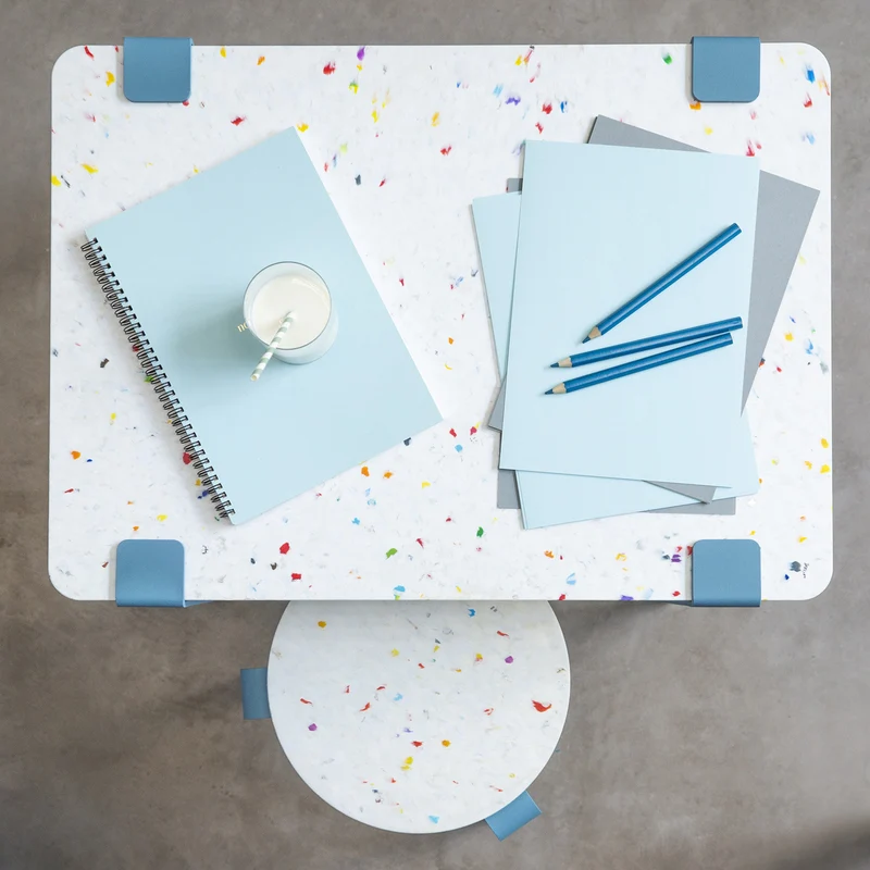 Tabouret enfant - plastique recyclé Tutti Frutti