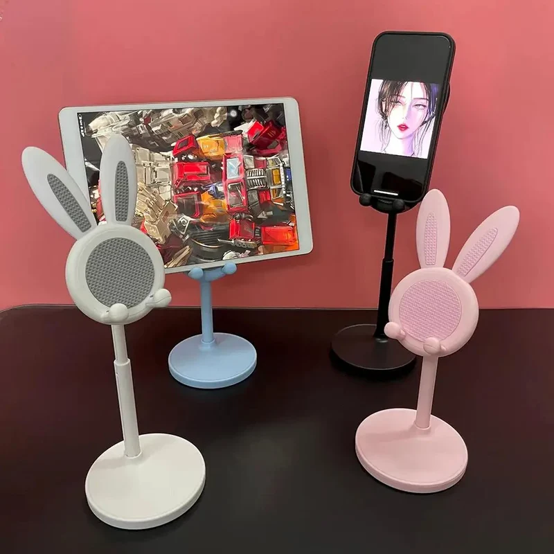 Support Téléphone Bureau Lapin – Mignon, Pratique et Réglable