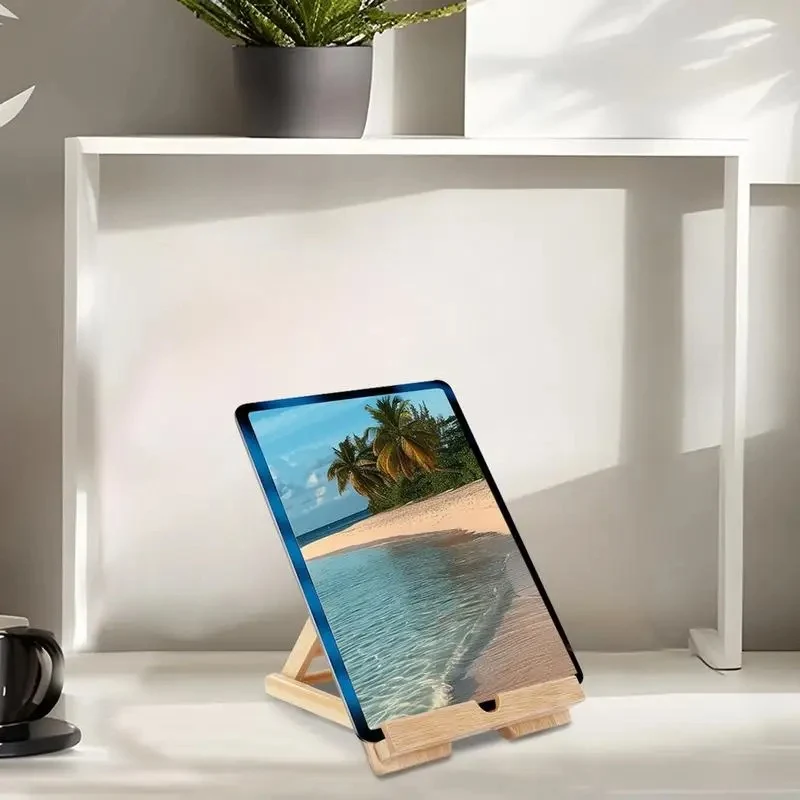Support Telephone en Bois Pliable