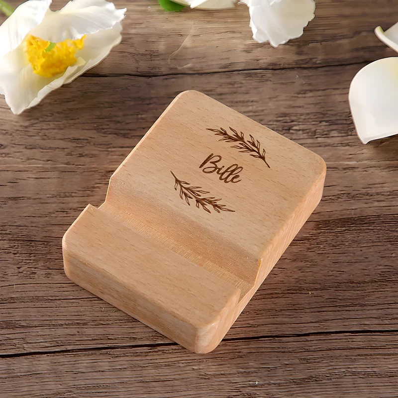 Support Telephone en Bois Personnalisé