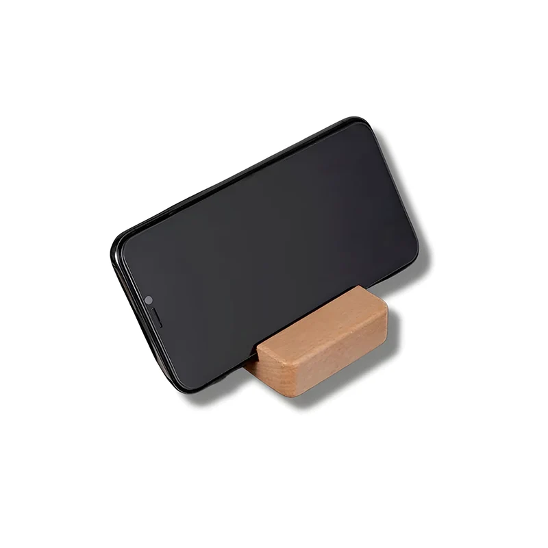 Support Telephone en Bois Mini