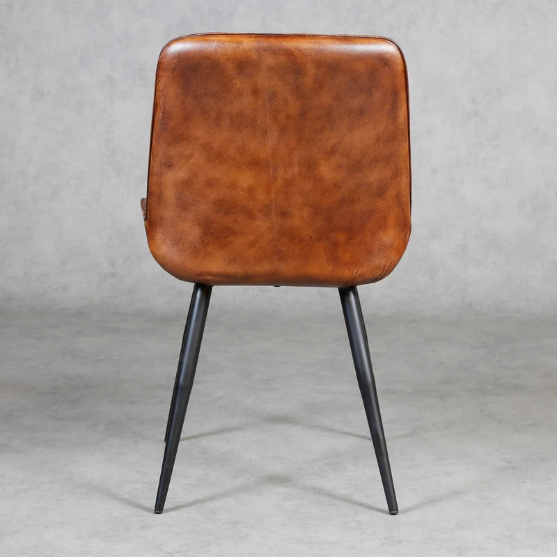 Chaise de salle à manger en cuir