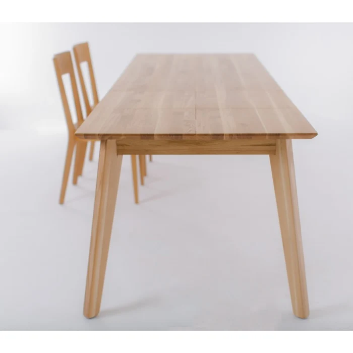 Table de salle à manger à rallonges en chêne massif PREMIER | VESKOR