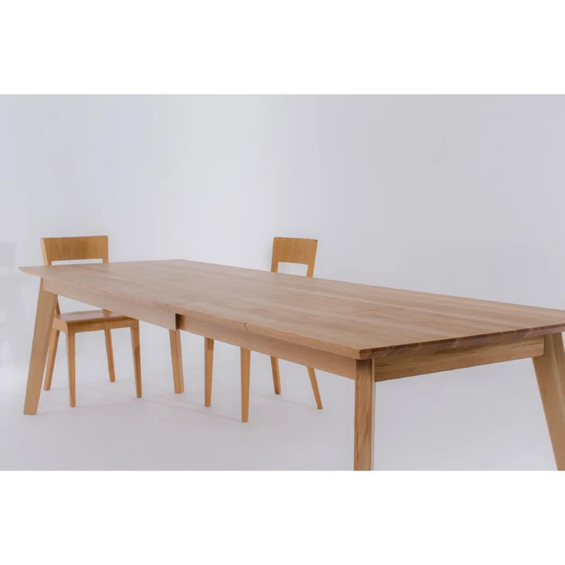 Table de salle à manger à rallonges en chêne massif PREMIER | VESKOR