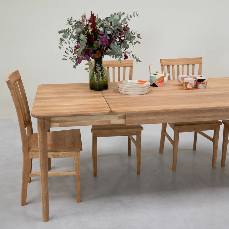 Table à manger extensible en chêne massif ASTRID | NordicStory