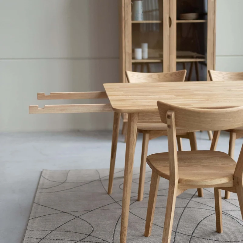 Table à manger extensible en chêne massif MALMO 2 | NordicStory