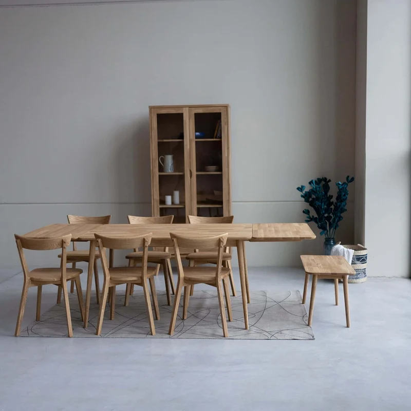Table à manger extensible en chêne massif MALMO 2 | NordicStory