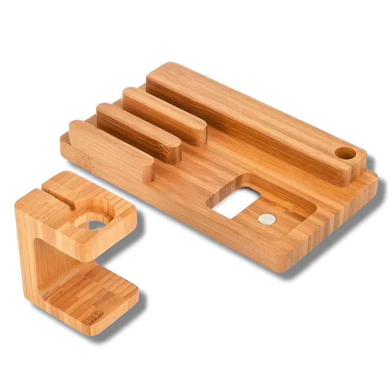 Support Telephone en Bois Polyvalent