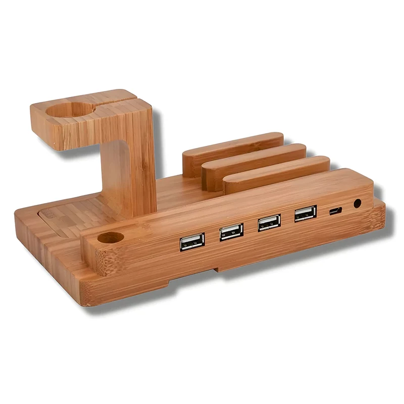 Support Telephone en Bois Polyvalent