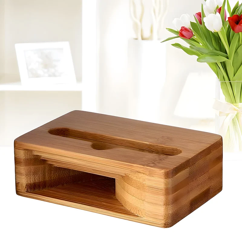 Support Telephone en Bois Amplificateur