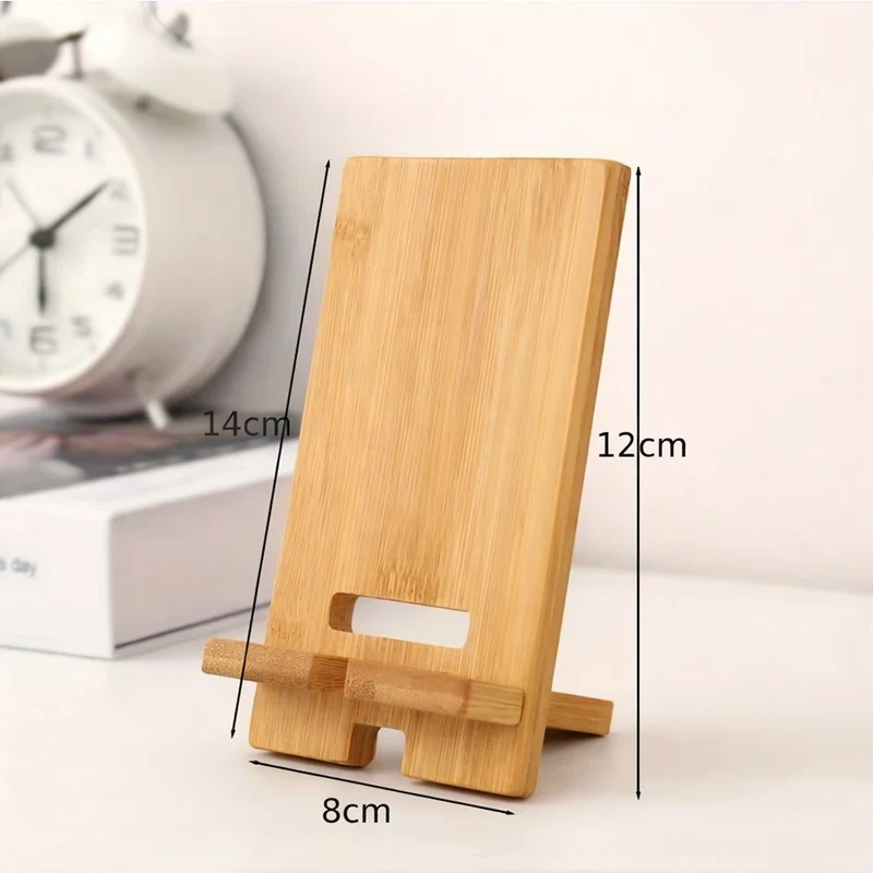 Support Téléphone en Bois pour Bureau – Stable et Élégant