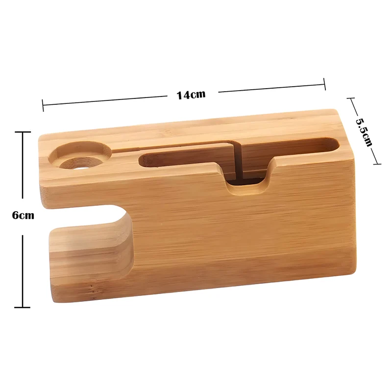 Support Telephone en Bois Multifonction