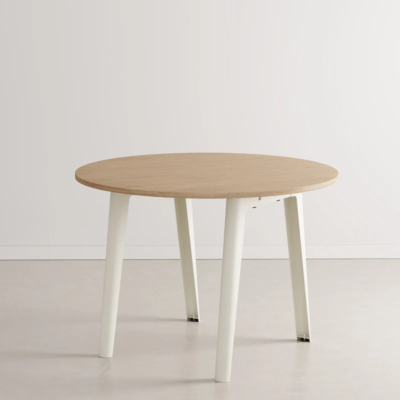 Table de réunion ronde NEW MODERN Ø 110cm - bois éco-certifié