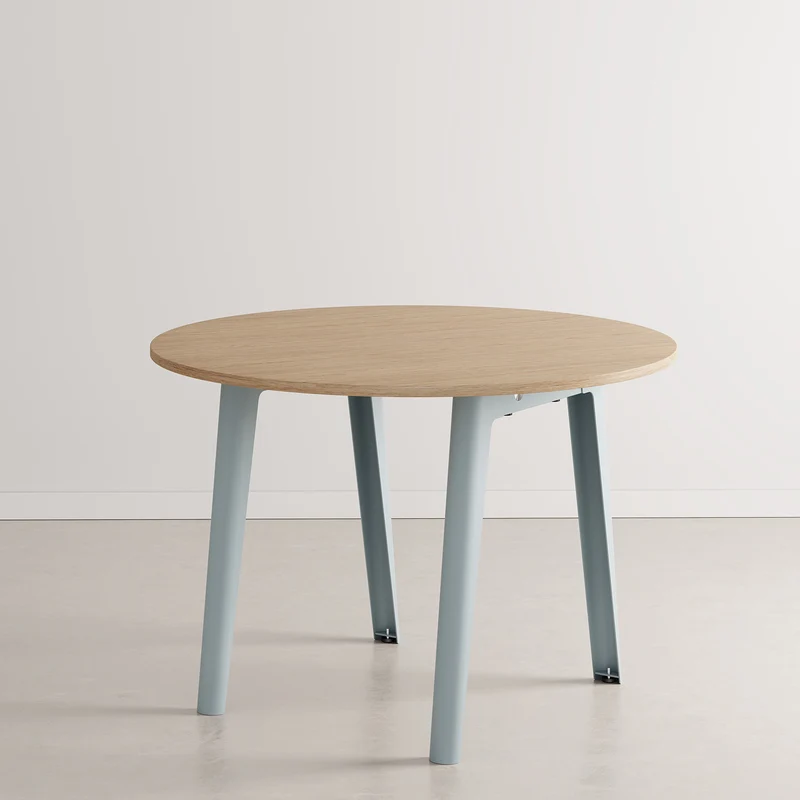 Table de réunion ronde NEW MODERN Ø 110cm - bois éco-certifié