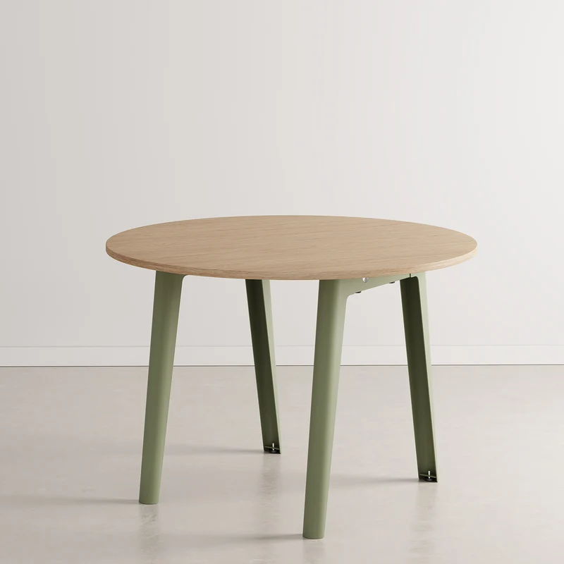 Table de réunion ronde NEW MODERN Ø 110cm - bois éco-certifié