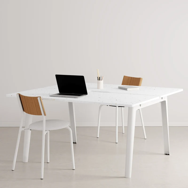 Bureau open-space NEW MODERN 2 places - plastique recyclé Venezia