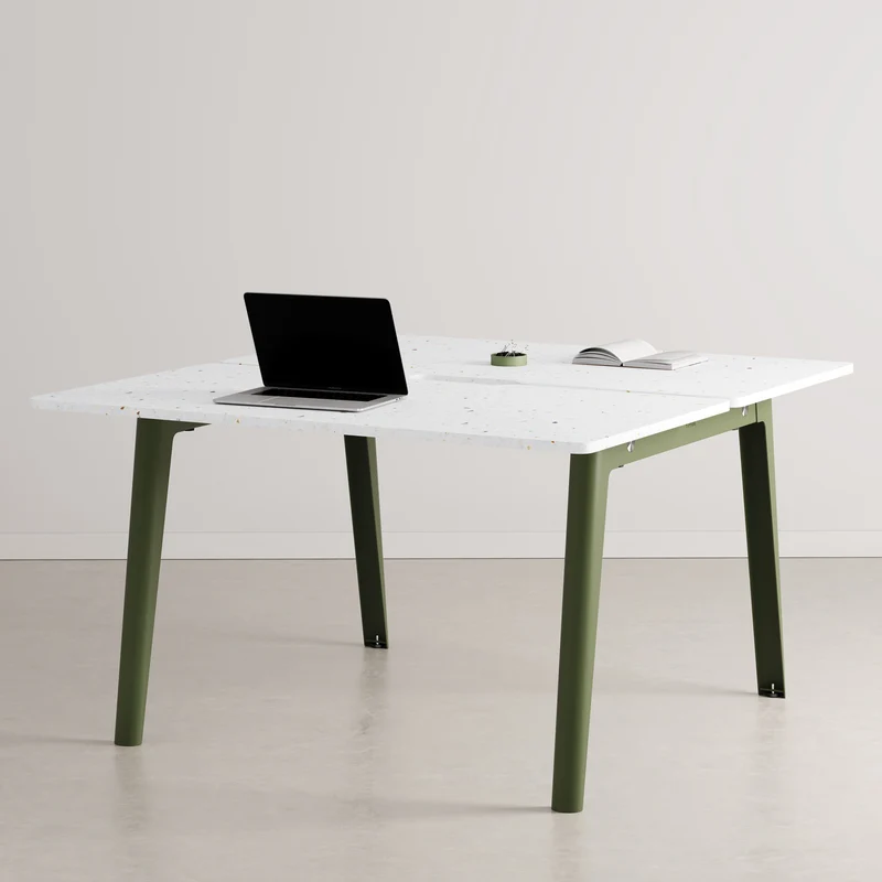 Bureau open-space NEW MODERN 2 places - plastique recyclé Venezia