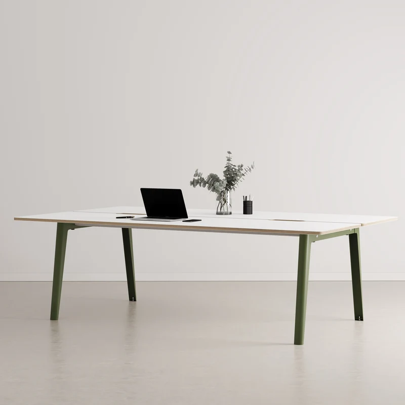 Bureau open-space NEW MODERN 4 places - multiplis blanc