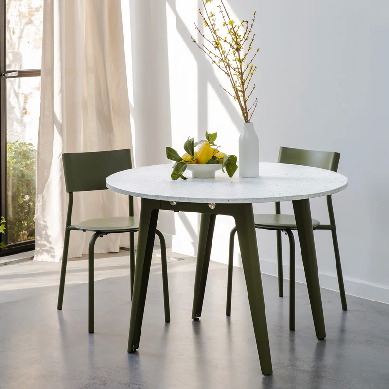 Table ronde NEW MODERN Ø 108cm - plastique recyclé Venezia