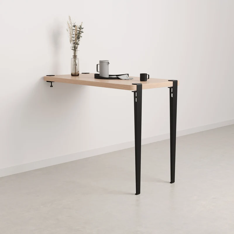 Pied de table haute 90cm et accroche murale BRACKET