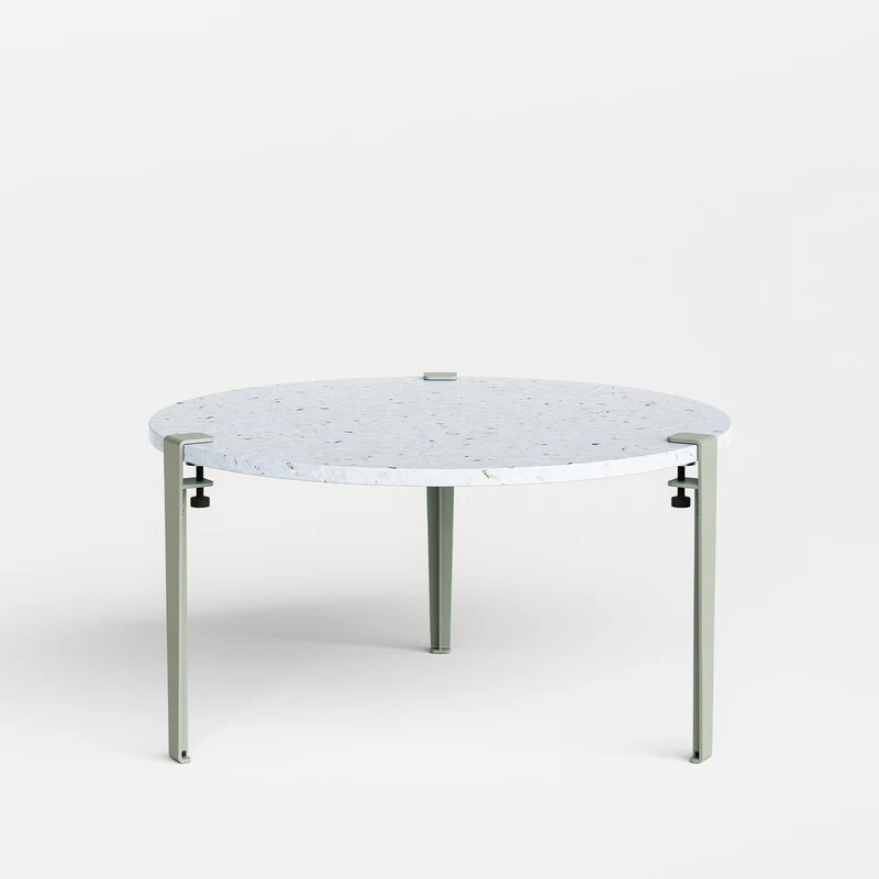 Table basse ronde TIPTOE Ø 80cm - plastique recyclé Venezia
