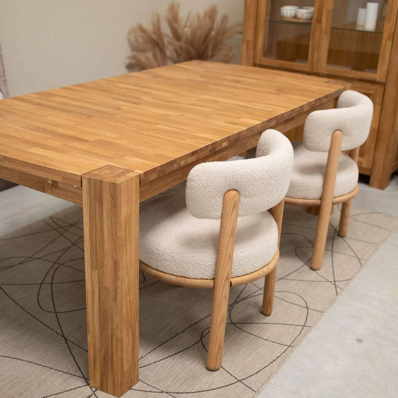 Lot de 2 chaises en chêne massif Lova | NordicStory