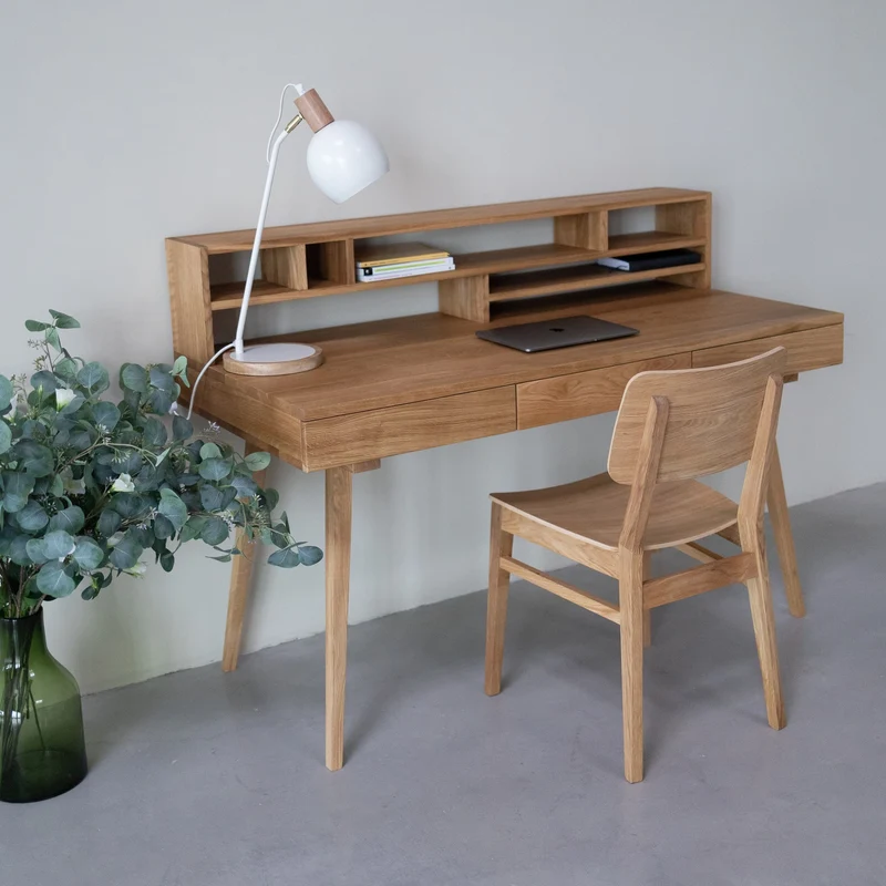 Bureau en chêne massif MALMO 2 | NordicStory