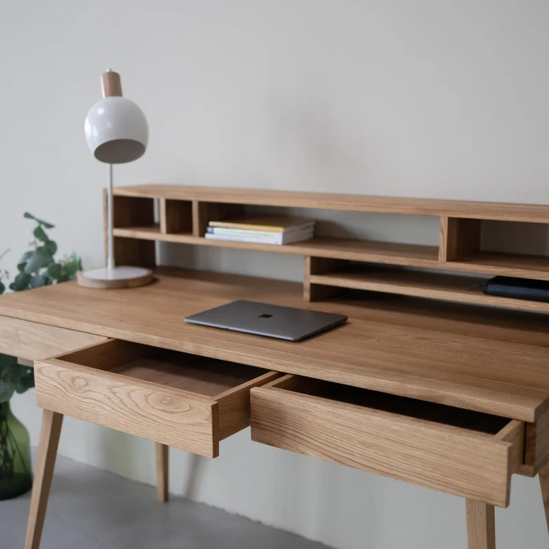 Bureau en chêne massif MALMO 2 | NordicStory