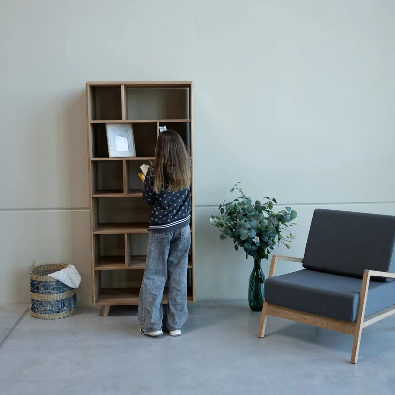 Bibliothèque en bois massif SWEDEN 1 | NordicStory