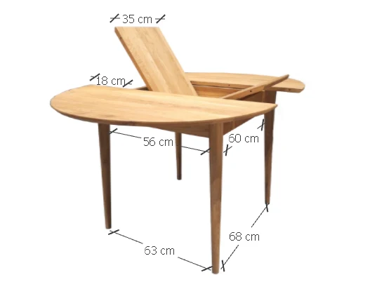 Table de salle à manger à rallonges en chêne MALMO | NordicStory