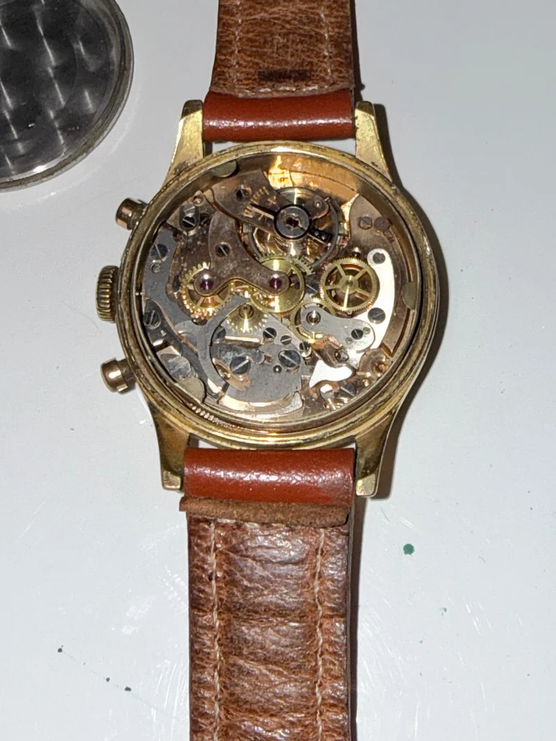 Montre Chronographe Vintage Elgé – 17 Jewels – Incabloc – Calibre Suisse