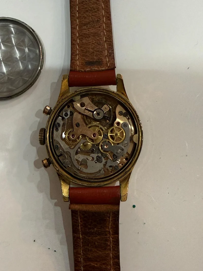 Montre Chronographe Vintage Elgé – 17 Jewels – Incabloc – Calibre Suisse